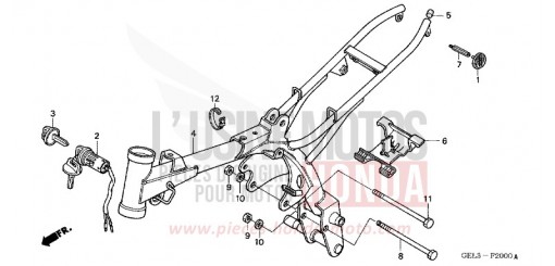 CARROSSERIE DE CHASSIS XR50R3 de 2003